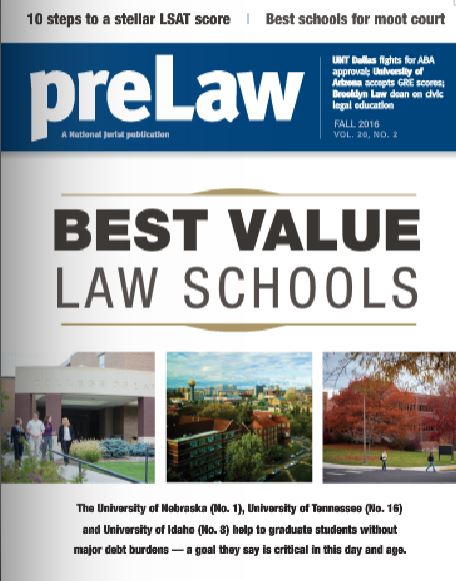 Photograph: PreLaw Fall 2016 cover